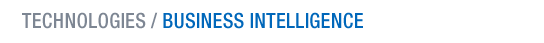Technologies: Business Intelligence: Visualization