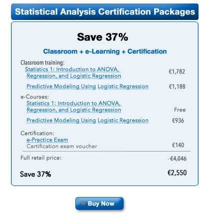 SAS Statistical Business Analysis credential