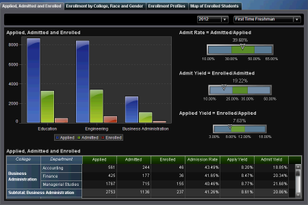 Student enrollment demo screenshot