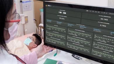 TVGH nurse using sas predictive model to check on patient status