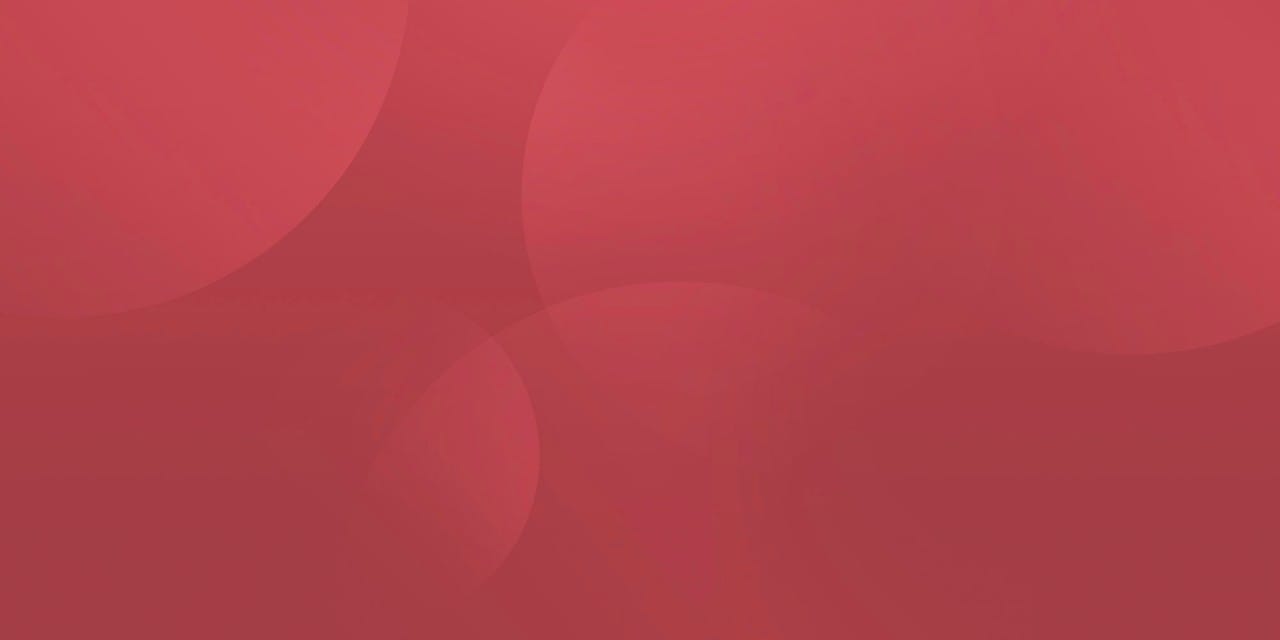 Red abstract background with gradient overlapping circles