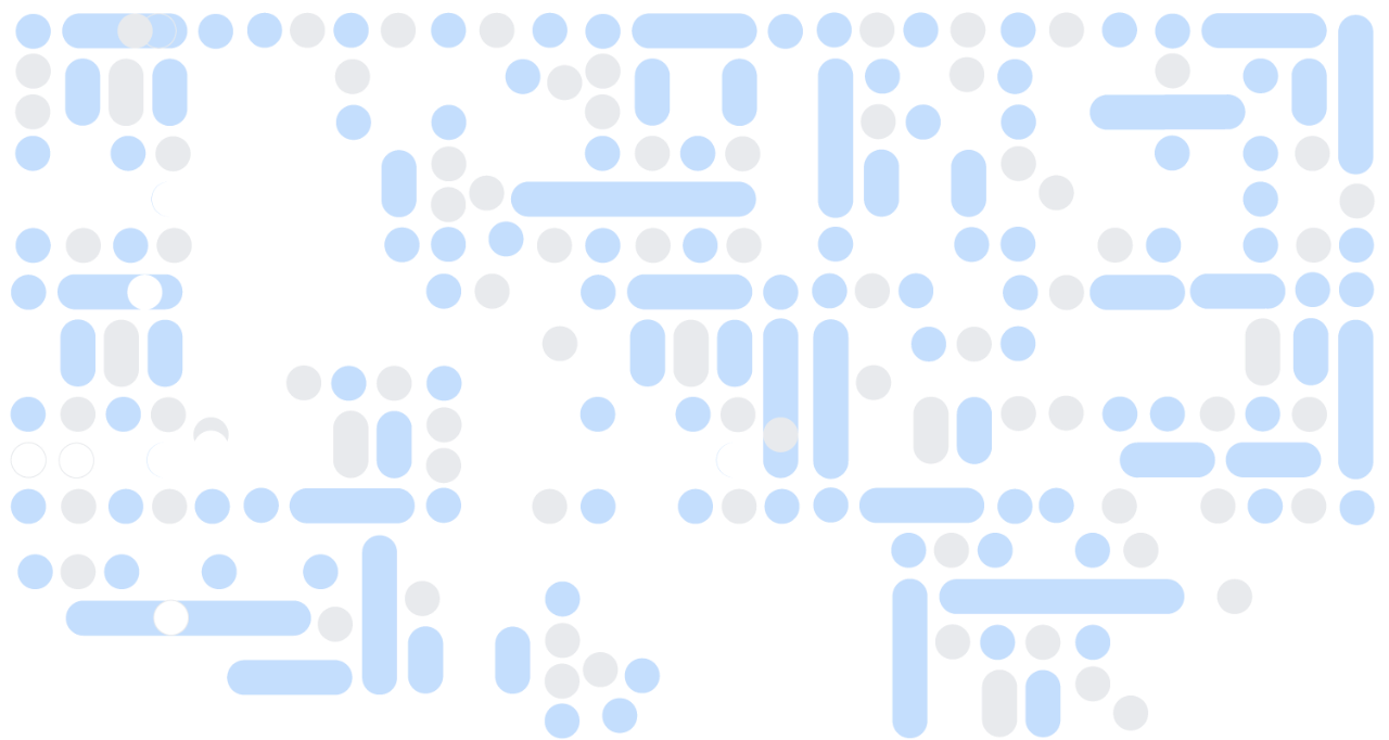 Grey and Blue shades circles and pills brand art Grey and Blue shades circles and pills