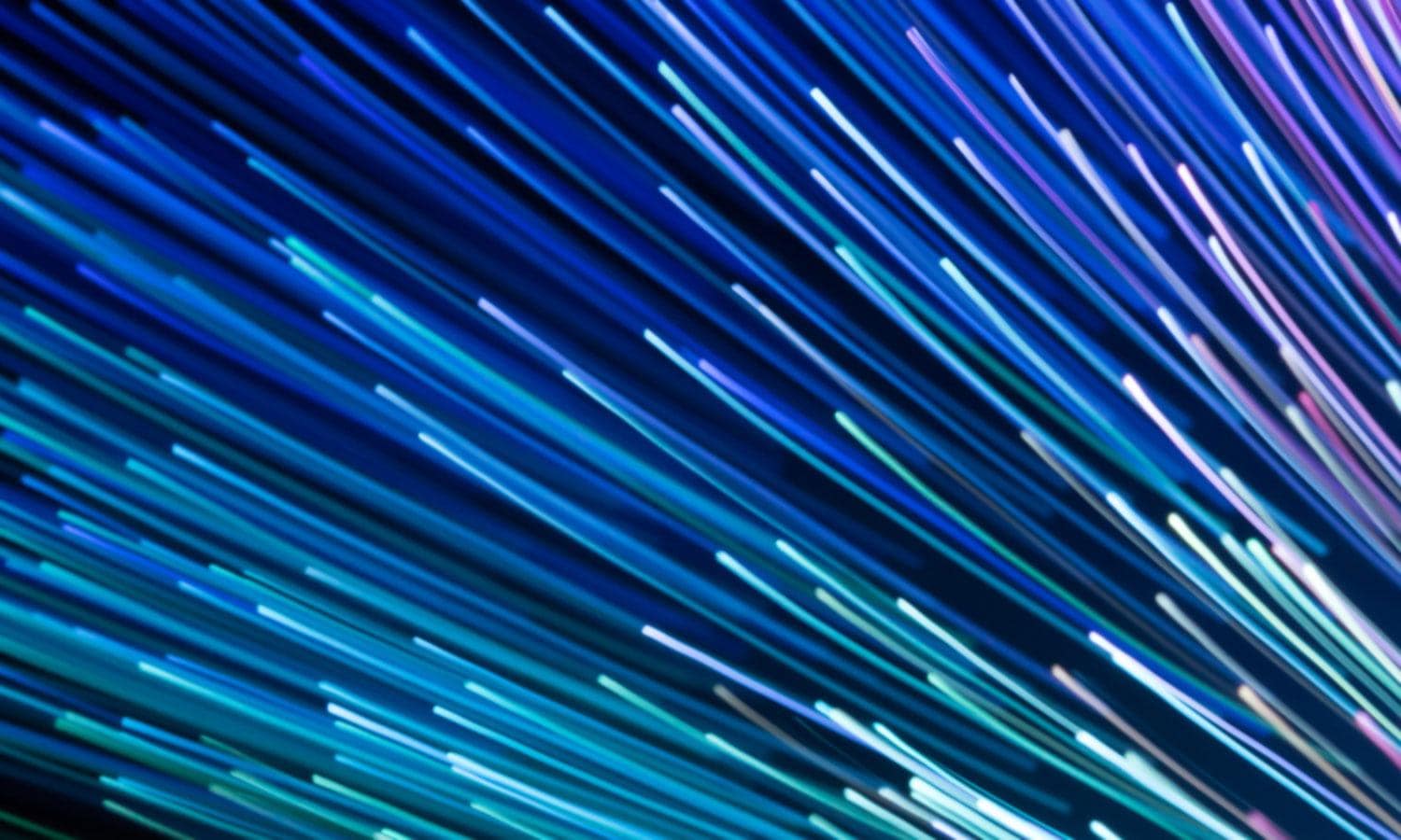fiber optic lights on blue background
