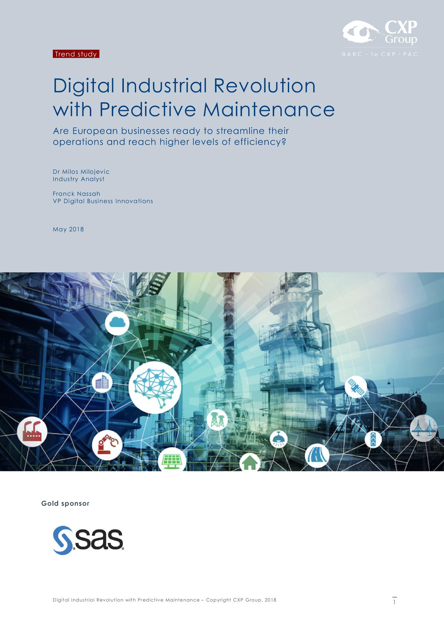 Digital Industrial Revolution with Predictive Maintenance Digital Industrial Revolution with Predictive Maintenance