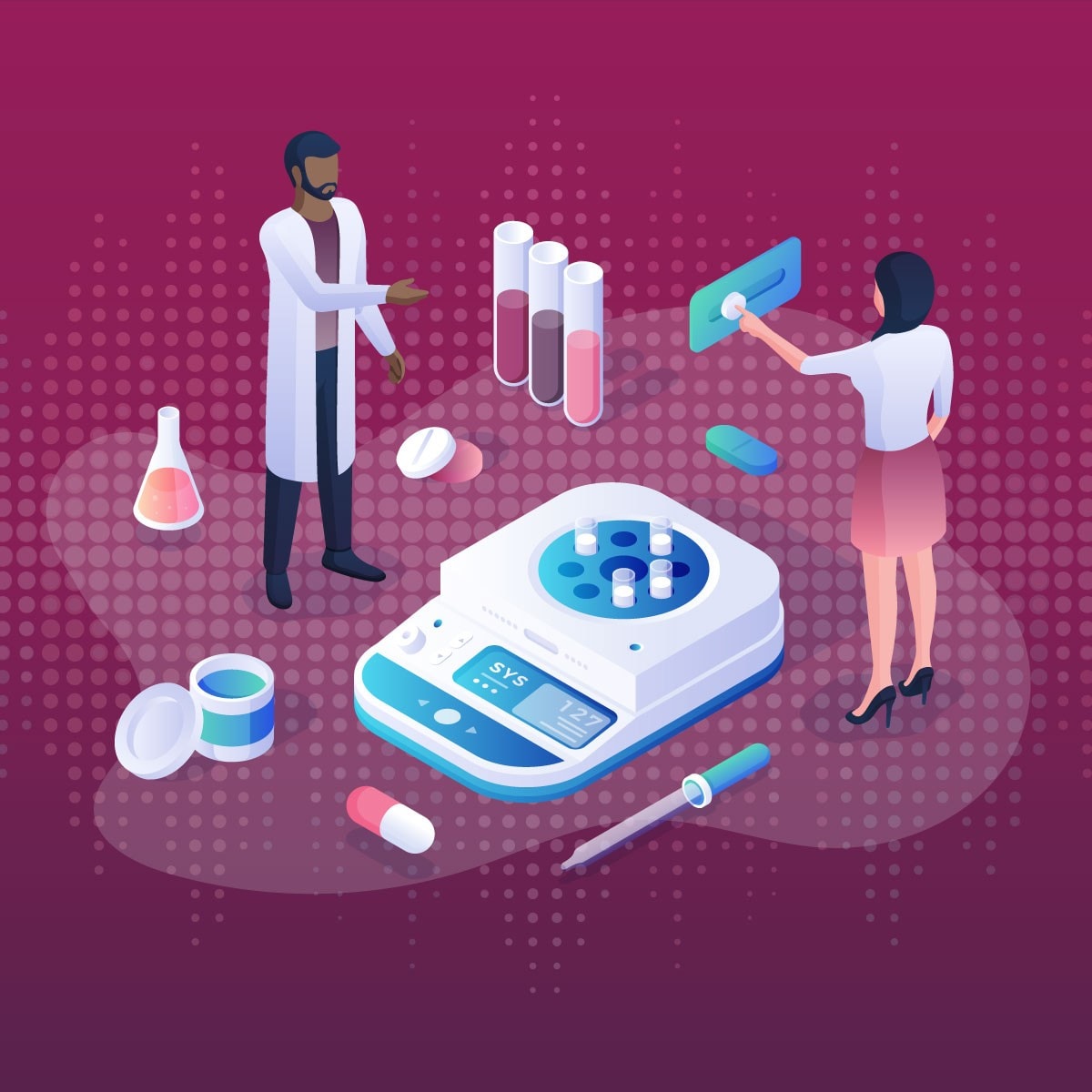 clinical research illustration