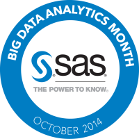 SAS Big Data Analytics Month 2014 Logo