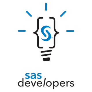 SAS Developers logo with lightbulb