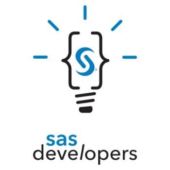 SAS Developers logo with lightbulb