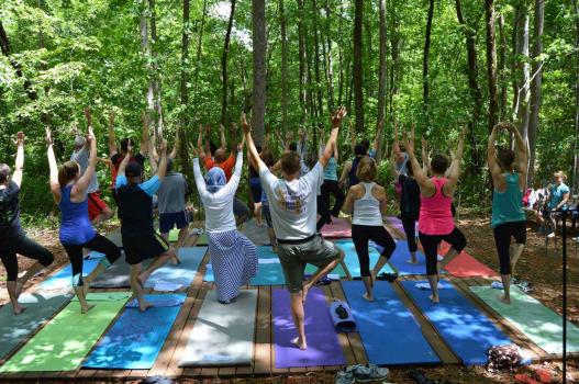 Yoga Class at SAS Meditation Garden