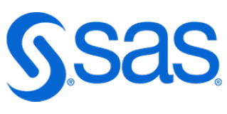 SAS logo, blue