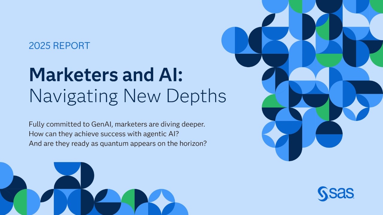 Marketers and AI: Navigating New Depths report cover