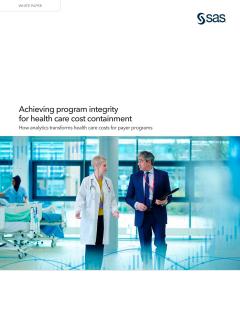 Achieving program integrity for health care cost containment