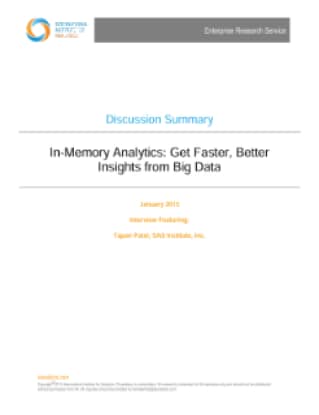 In-Memory Analytics: Get Faster, Better Insights from Big Data