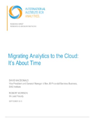 Migrating Analytics to the Cloud: It's About Time 