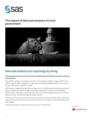 The impact of data and analytics on local government
