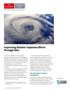 Improving disaster response efforts through data
