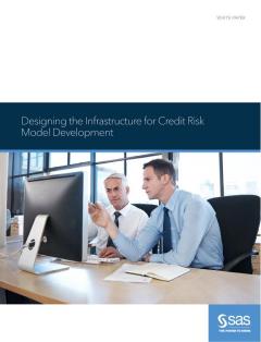 Designing the Infrastructure for Credit Risk Model Development