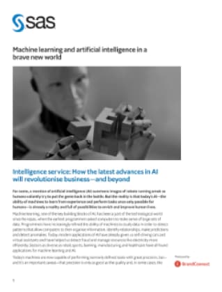 Machine learning and artificial intelligence in a brave new world