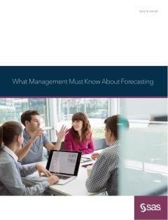 What Management Must Know About Forecasting