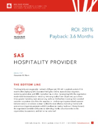 SAS - Hospitality Provider