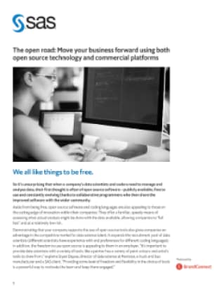 The open road: Move your business forward using both open source technology and commercial platforms