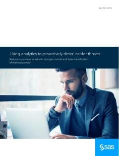 Using analytics to proactively deter insider threats