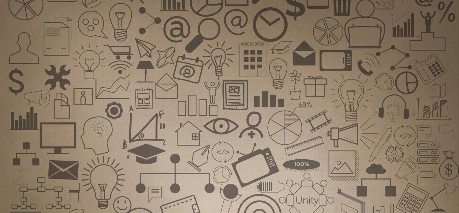 Icons in a background Icons in a background