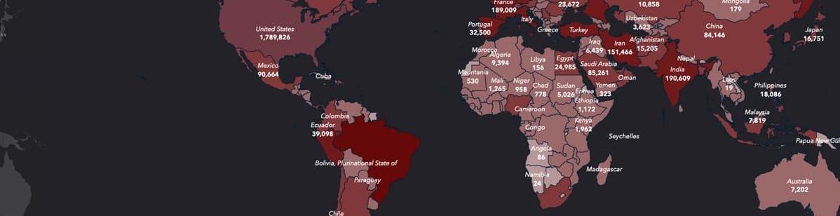 World map COVID-19 report