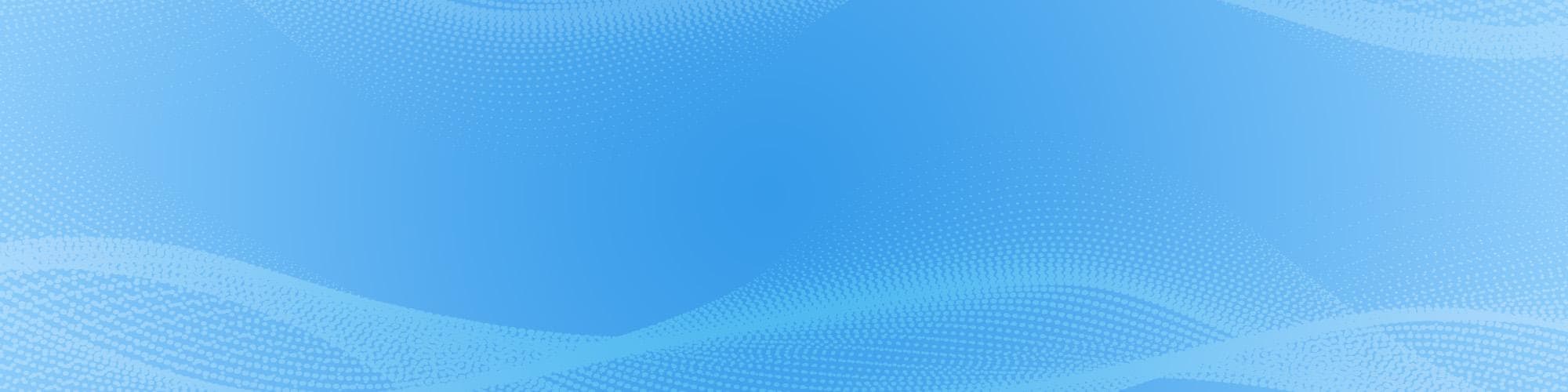 Blue background with white overlay wave graphic