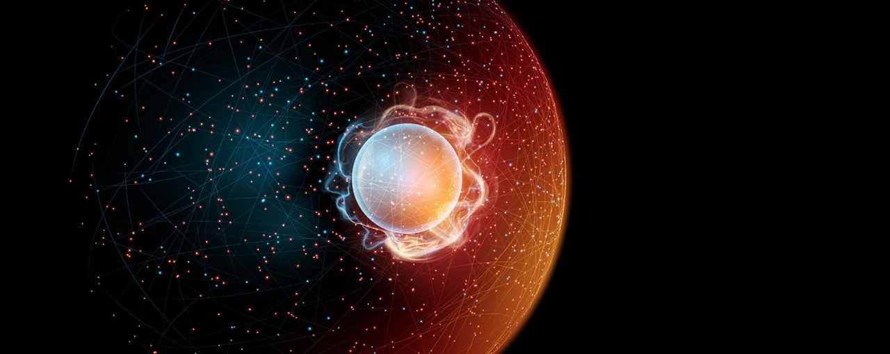 Plasma ball inside a sphere