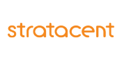 Stratacent logo in orange