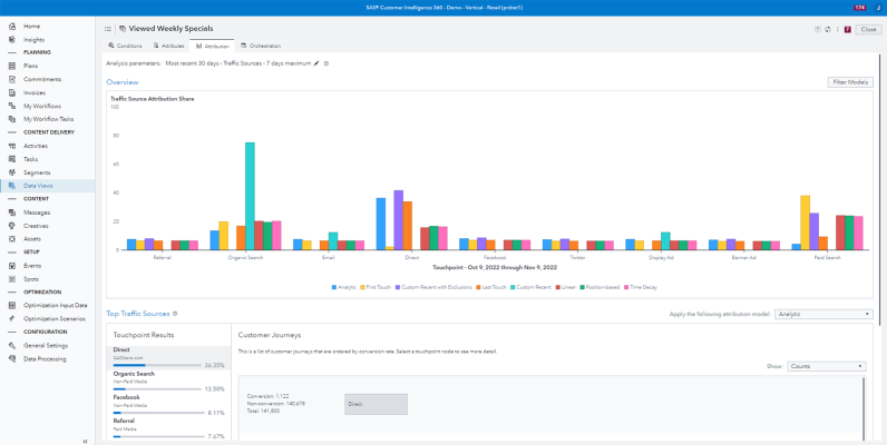 SAS Visual Investigator screenshot