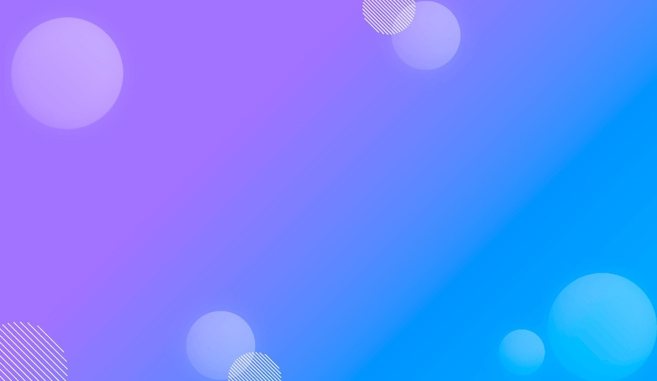 Blue and purple gradient with circles