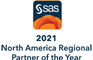 SAS 2020 Partner of the Year in America award badge