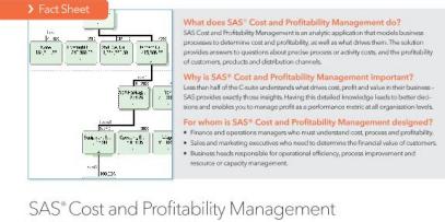 SAS® Cost and Profitability Management 