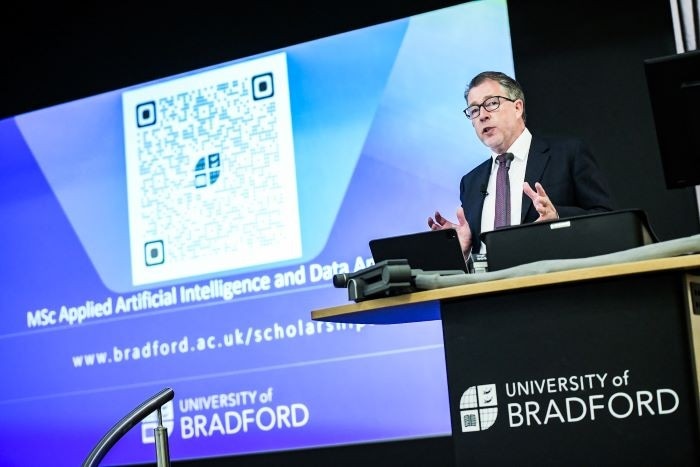 Speaking at the University of Bradford, Mark Thundercliffe
