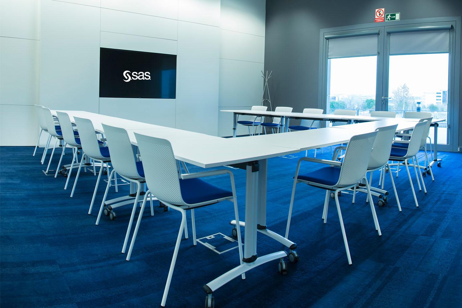 SAS Madrid office training room