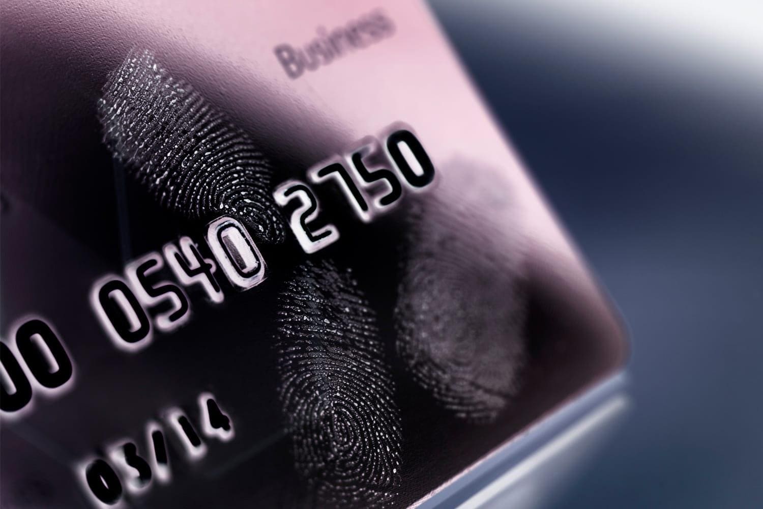 close up of credit card