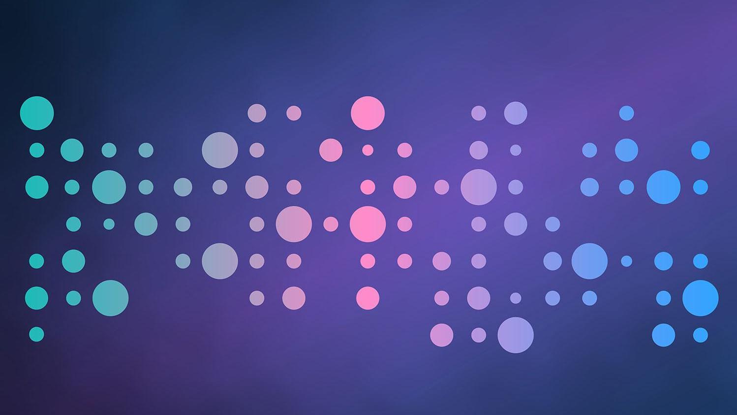 Abstract Purple Dots Background