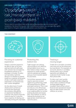 Optimising credit risk management in post-paid markets