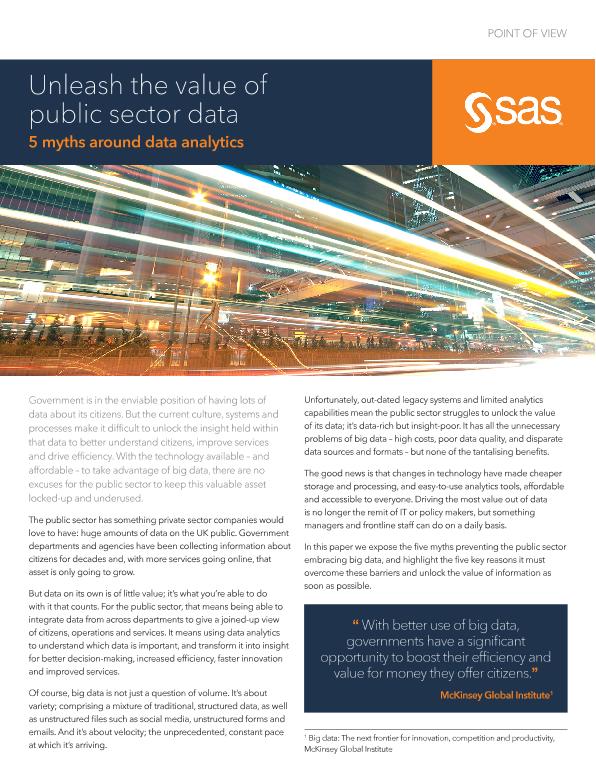 Unleash the value of public sector data