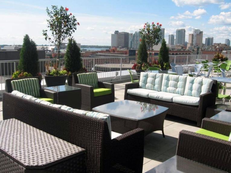 Exterior Terrace Lounge at SAS Toronto Canada office