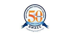 Des Moines Area Community College 50 Years logo