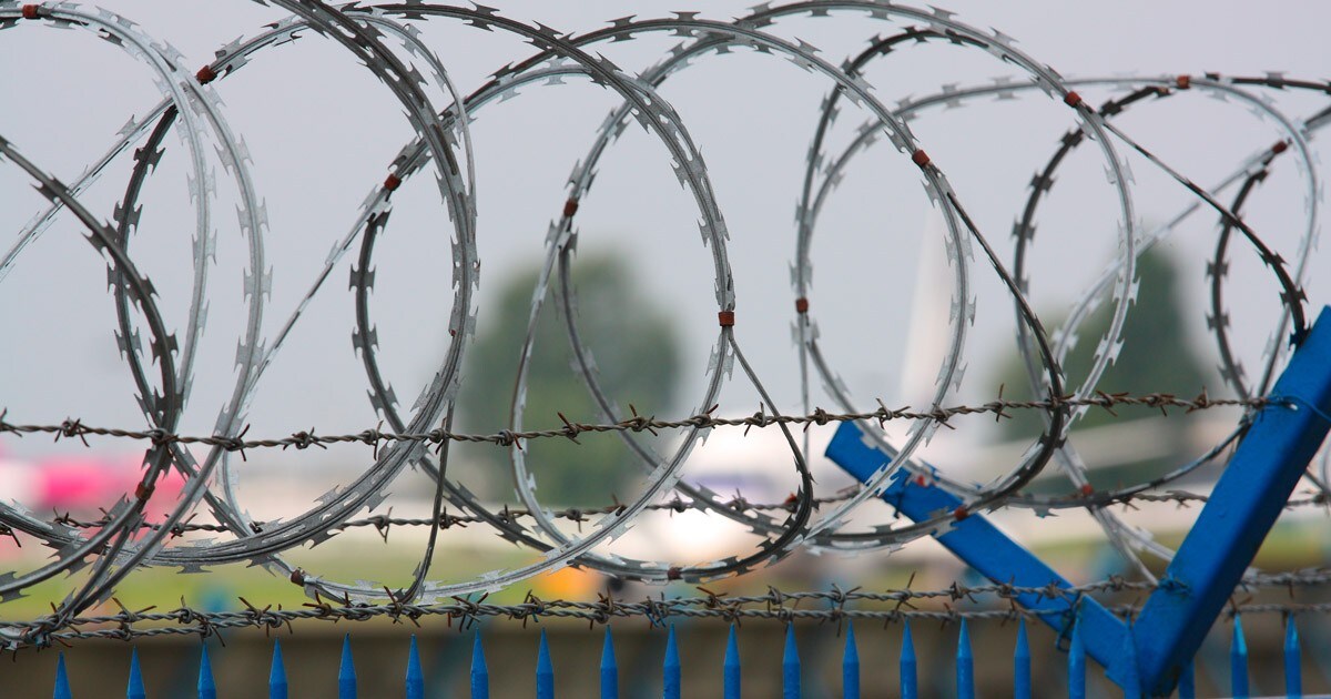 Security fence Security fence