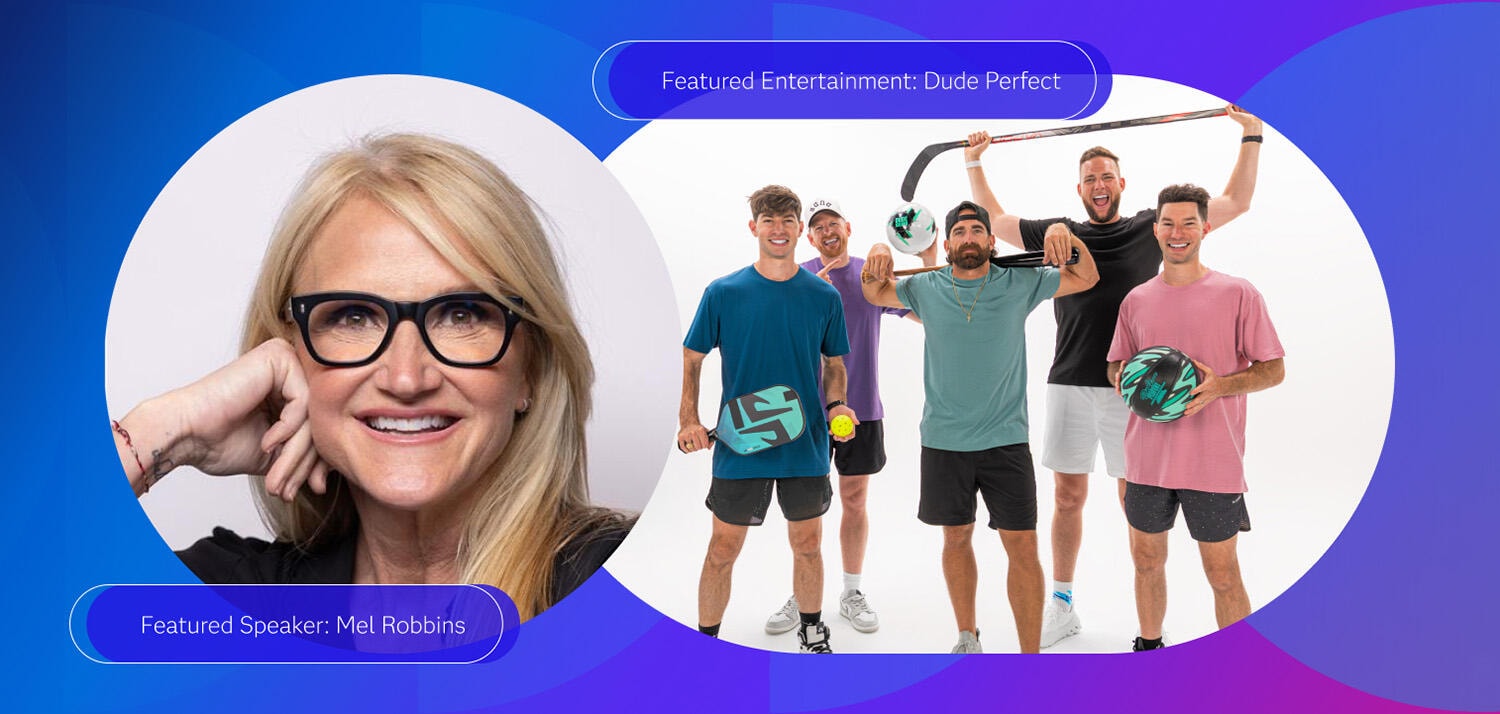 SAS Innovate 2026 Featured Speaker Mel Robbins and Featured Entertainment Dude Perfect