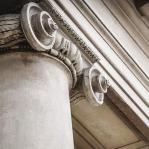 Column of academic building