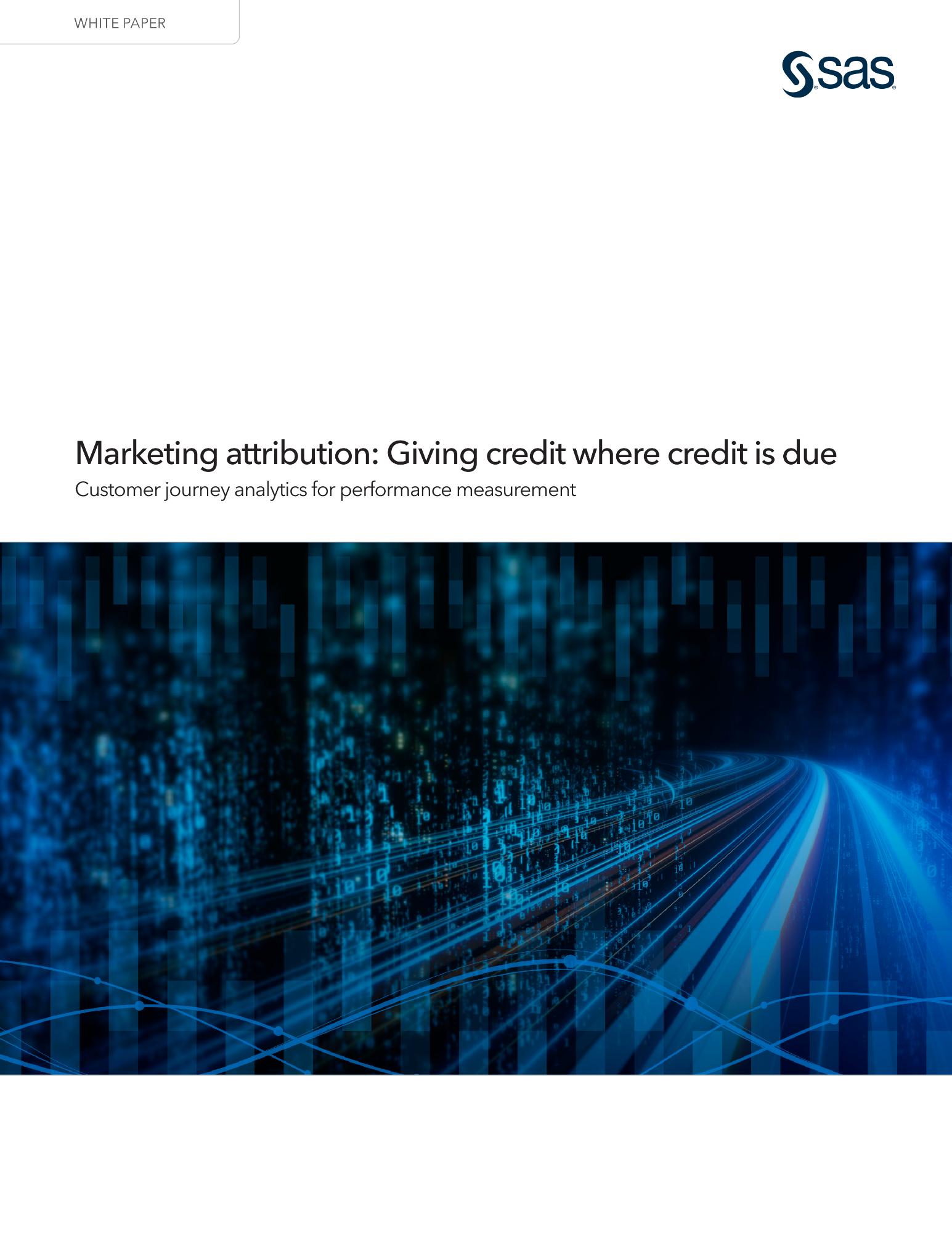 Cover of Marketing attribution: Giving credit where credit is due ebook