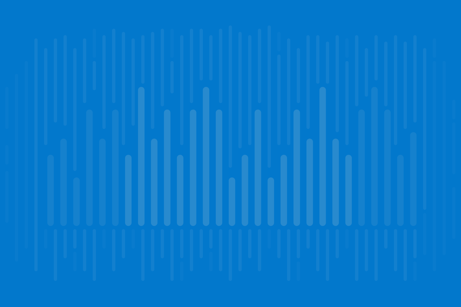 Abstract data visualization art variation on cobalt blue
