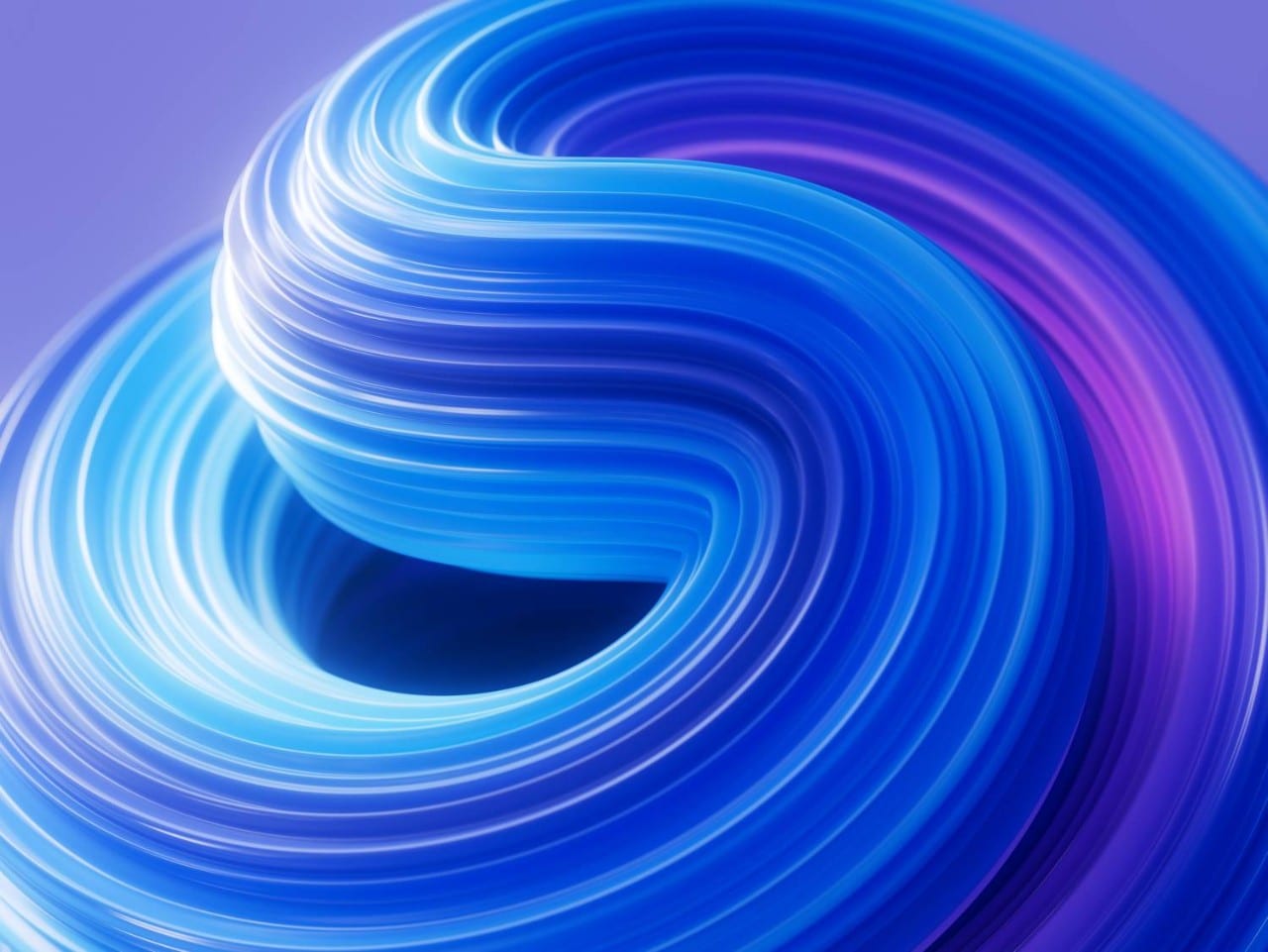 Abstract blue and purple swirls