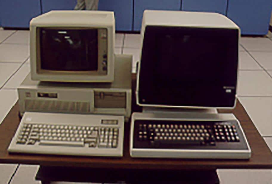 IBM computer in the 1980s